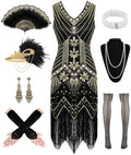 1920s Dresses for Women Flapper Dress Set - Authentic Vintage Look