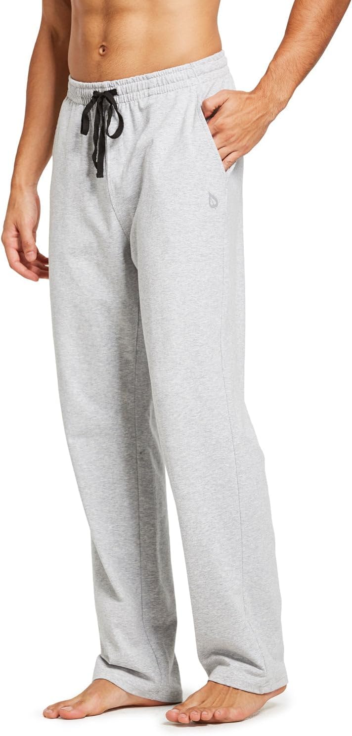 Baleaf Men's Cotton Yoga Sweatpants for Comfort and Style