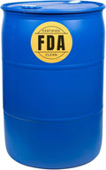 55 Gallon Blue Tight Head Plastic Drum - Durable HMWPE Water