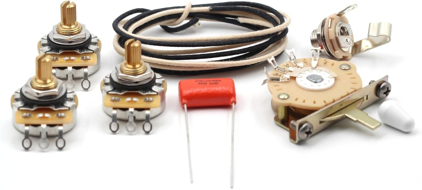 Deluxe Wiring Kit for Fender Strat - Perfect Stratocaster Upgrade