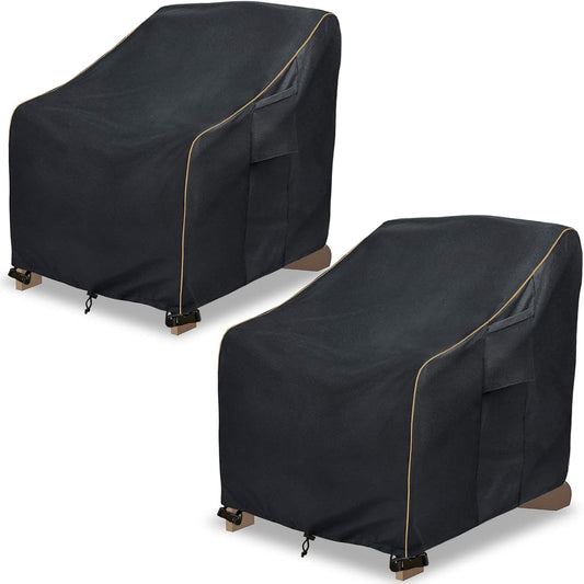 Patio Adirondack Chair Cover 2 Pack for Heavy Duty Protection