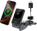 DERLULU Qi2 15W 3-in-1 Fast Wireless Charger