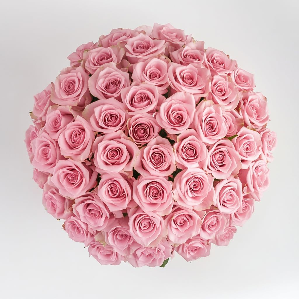 GlobalRose 100 Pink Roses Bouquet for Every Special Occasion