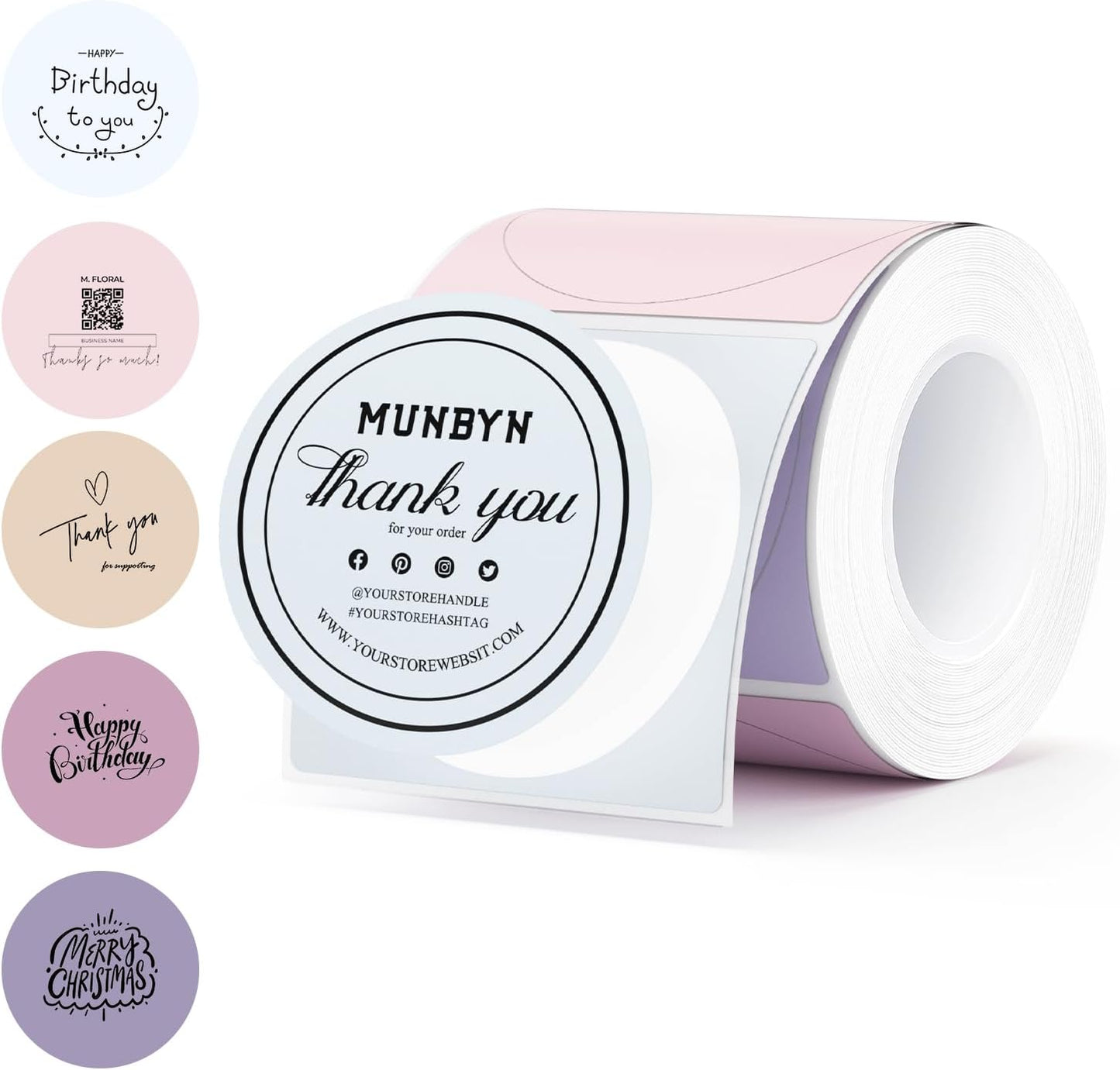 MUNBYN Color Thermal Labels: Organize with Ease!