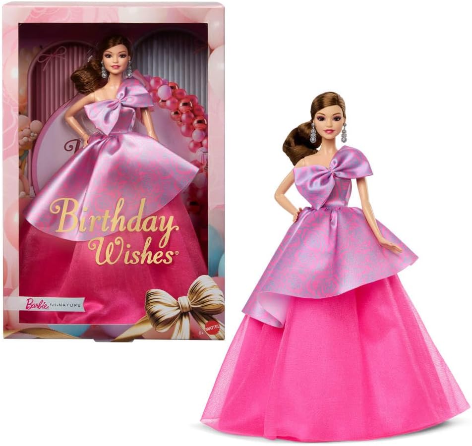 Barbie Signature Birthday Wishes Doll in Pink Dress for Collectors