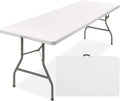 Best Choice Products 8ft Plastic Folding Table - Heavy-Duty Portable