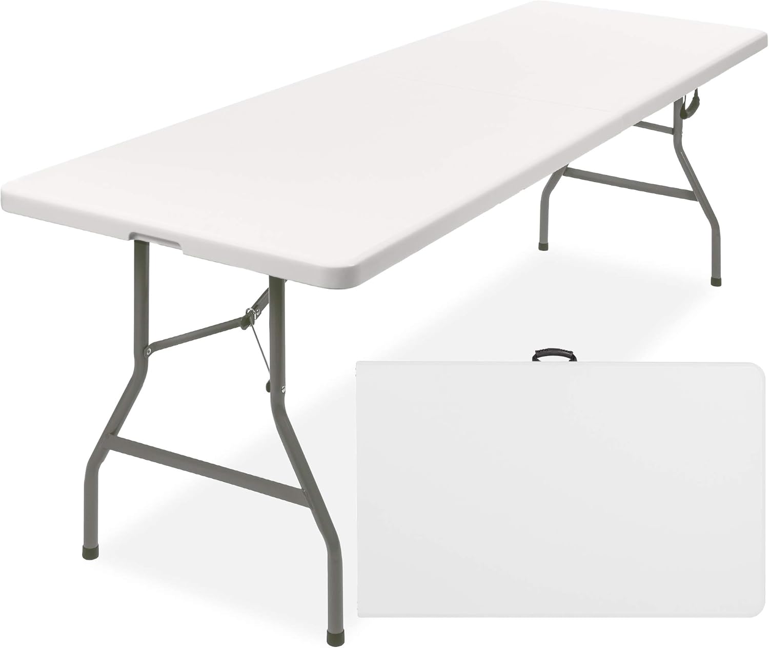 Best Choice Products 8ft Folding Table for Indoor and Outdoor Use