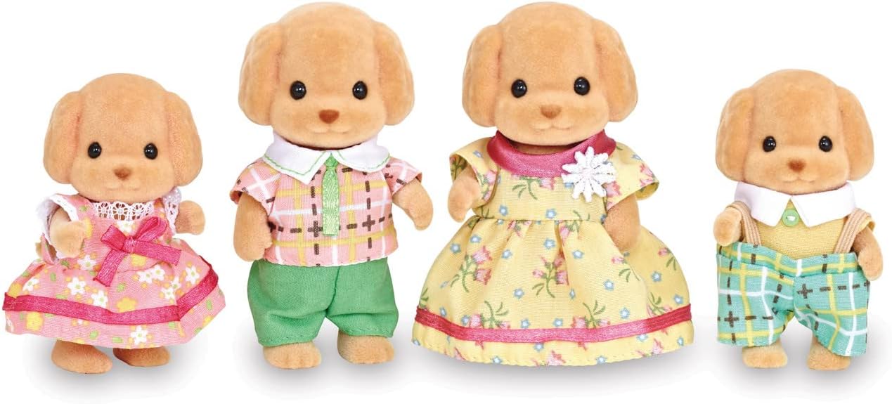 Calico Critters Toy Poodle Family - Perfect for Imaginative Play