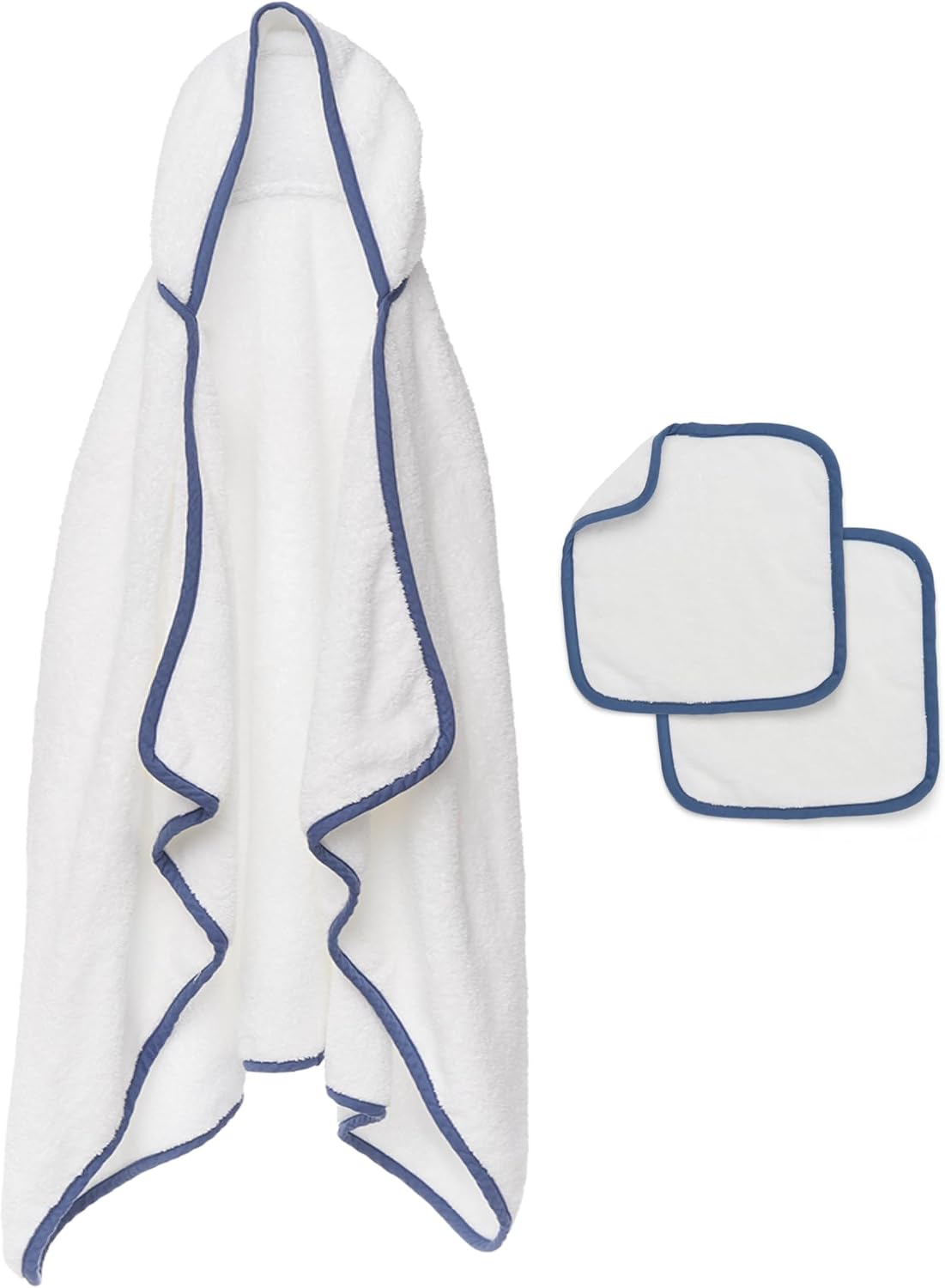 Lalo The Hooded Towel & Washcloth Set for Baby Bath Time