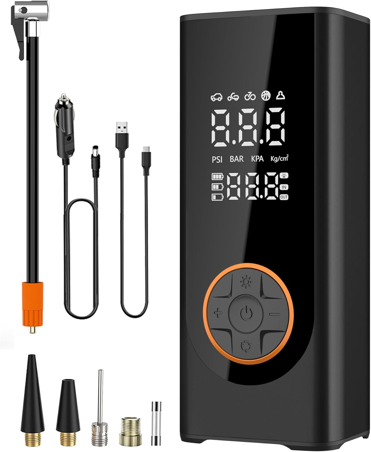 30s Rapid Tire Pump, Cordless 150 PSI Compressor - Bodybay