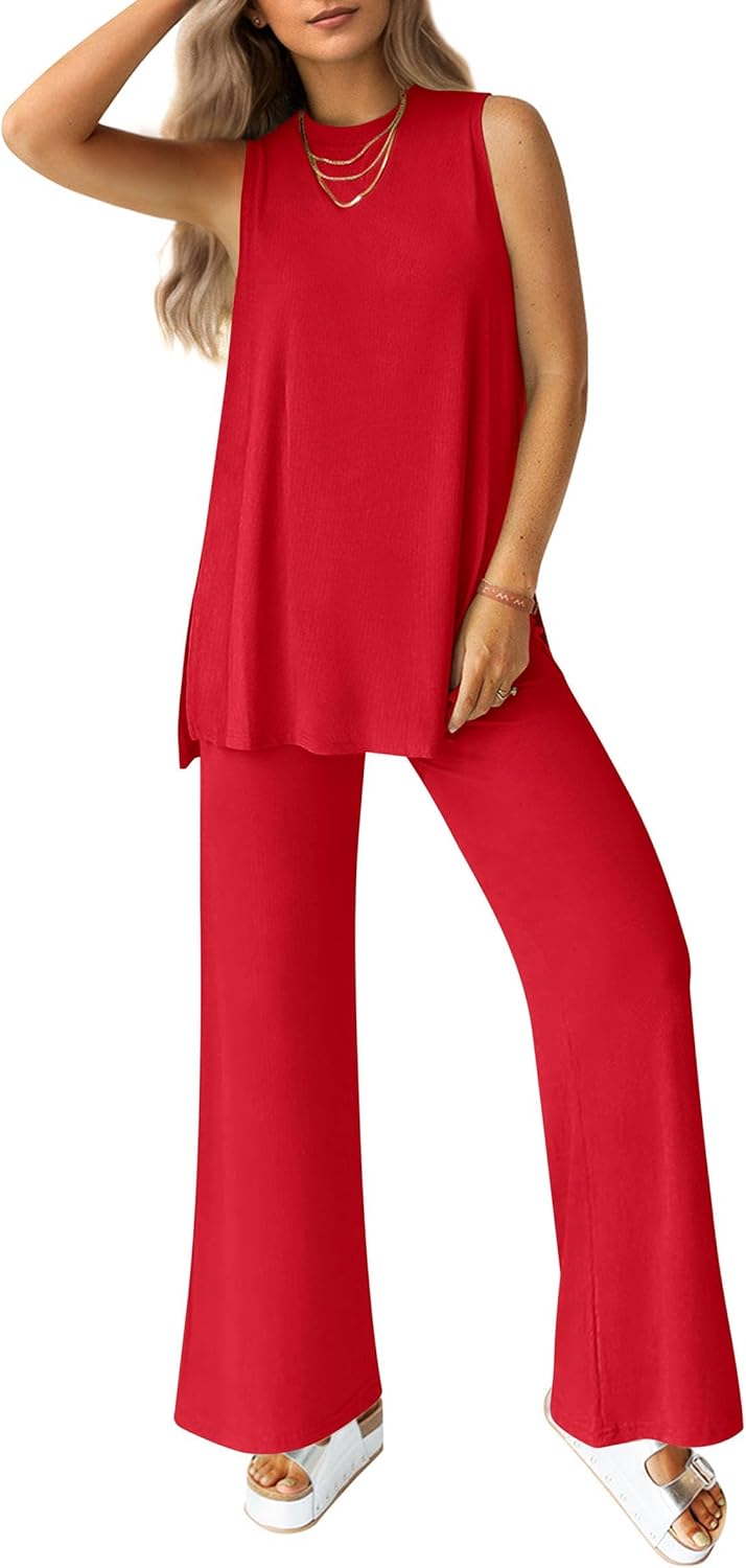 PRETTYGARDEN Women's 2 Piece Lounge Set for Summer Comfort