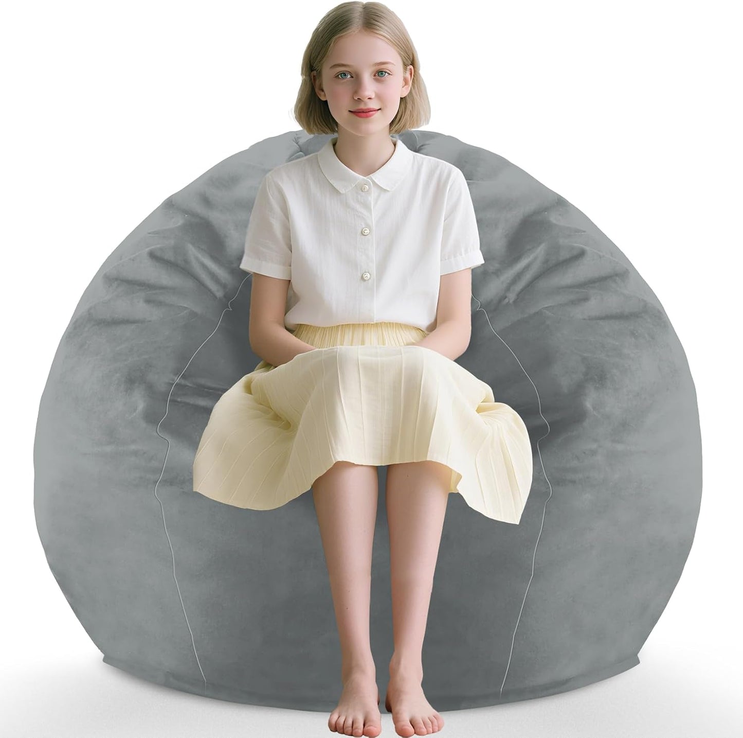 2FT Bean Bag Chair with Memory Foam for Ultimate Comfort