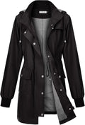 PITINAN Rain Jackets For Women Waterproof Rain Coats with Hood Shoes