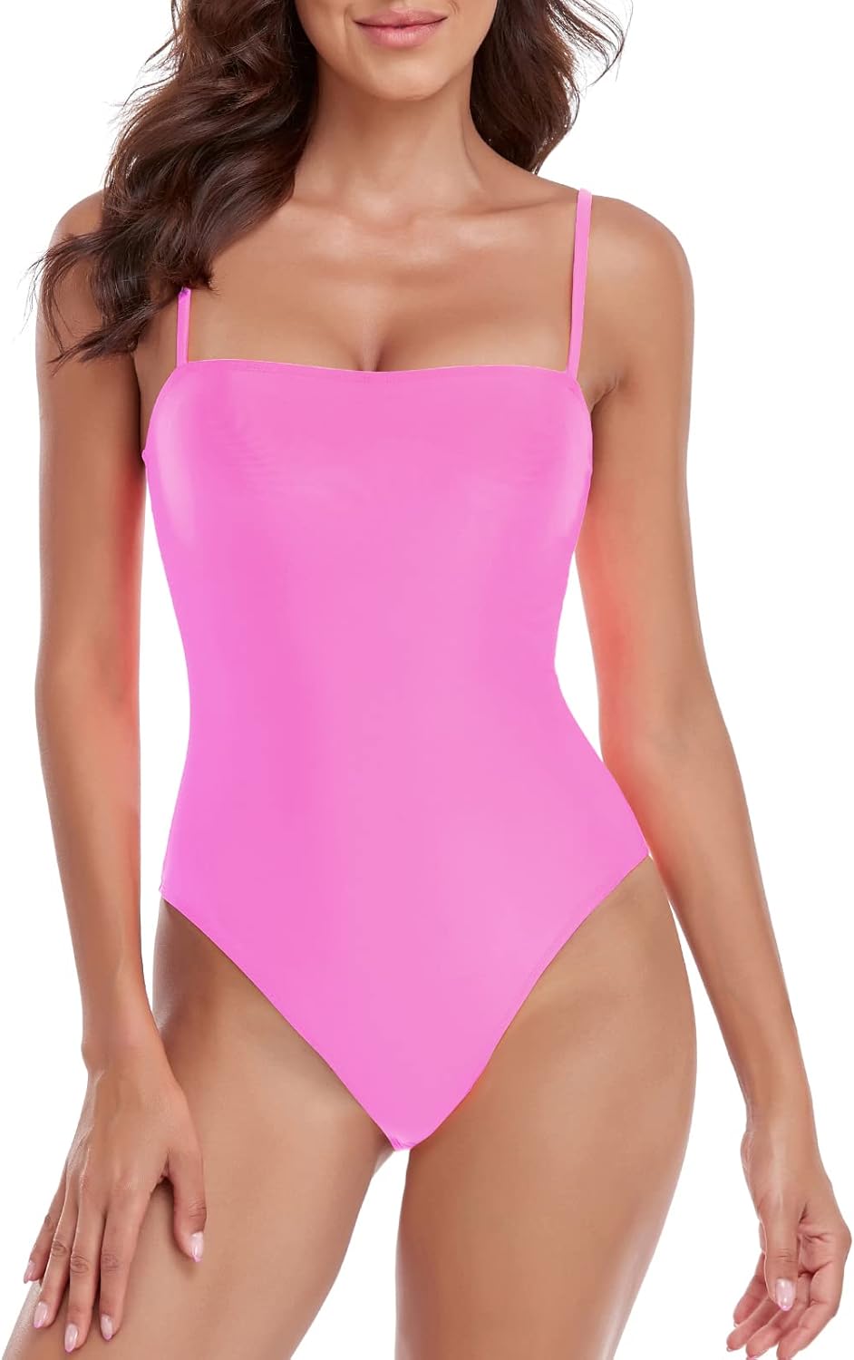 RELLECIGA Women's Bandeau One Piece Swimsuits for Summer Fun