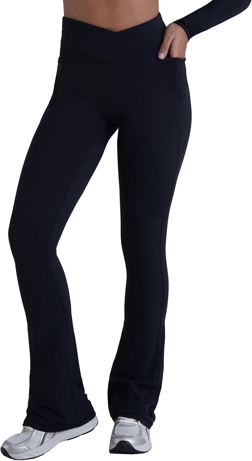Sunzel Hidden Butt Lifting Scrunch Flare Leggings for Women