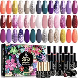 MEFA Lavender Gel Nail Polish Set for Stunning Nail Art