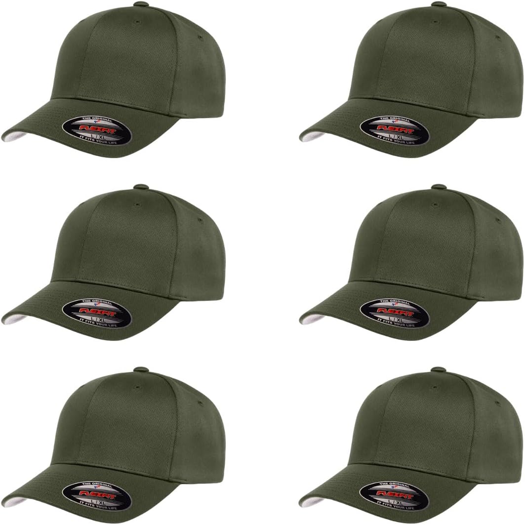 Flexfit Wooly Combed Premium 6-Panel Baseball Cap for Comfort