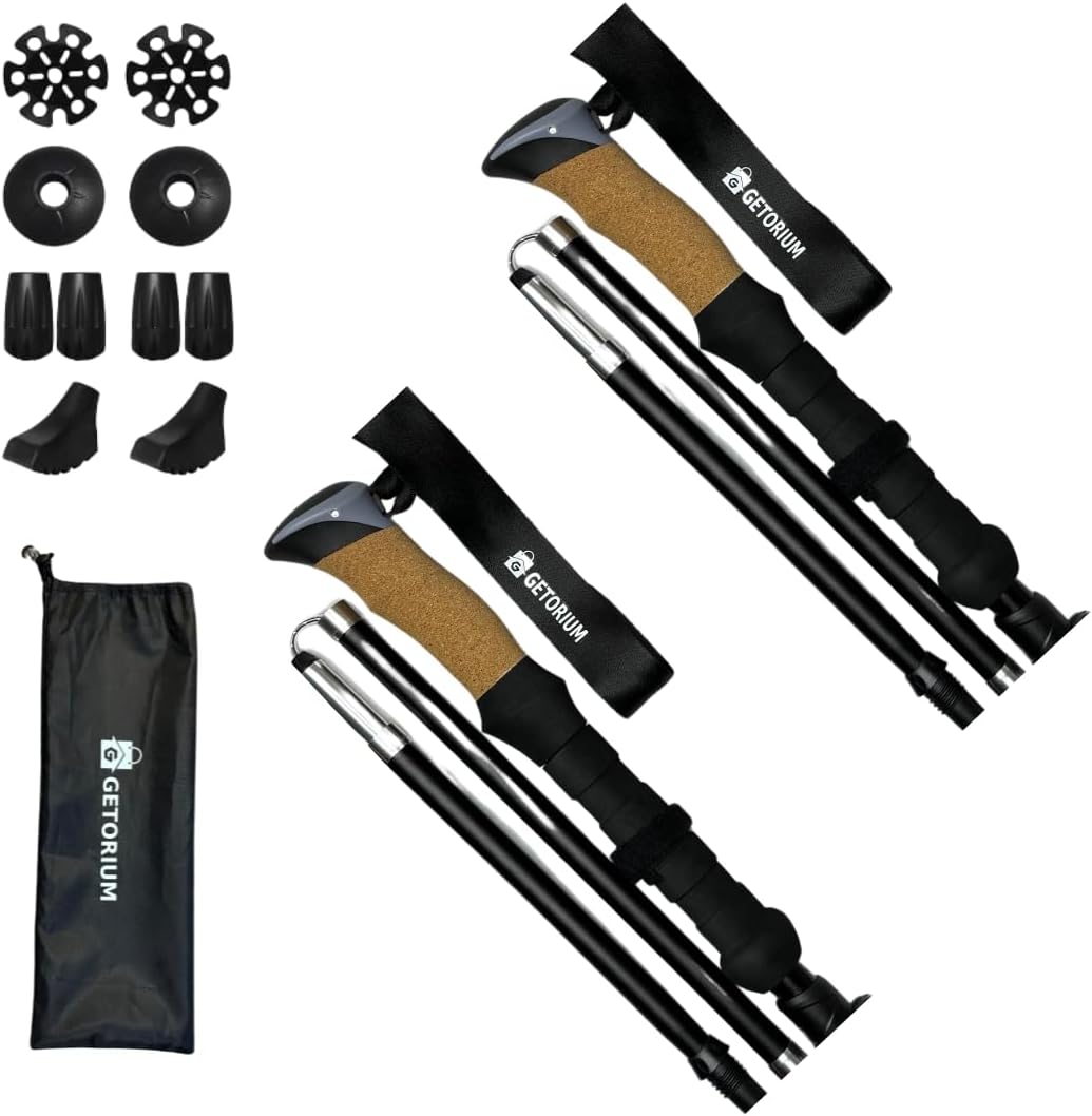 Ultralight Folding Trekking Poles by GETORIUM