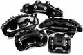 Power Stop S4728BLK Rear/Front Pair of High-Temp Black Powder Coated