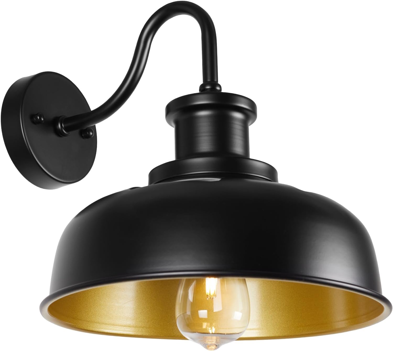Solar Barn Light for Outside - Gooseneck Outdoor Wall Lights