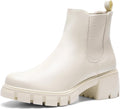 DREAM PAIRS Chelsea Ankle Boots - Stable Low Chunky Heel