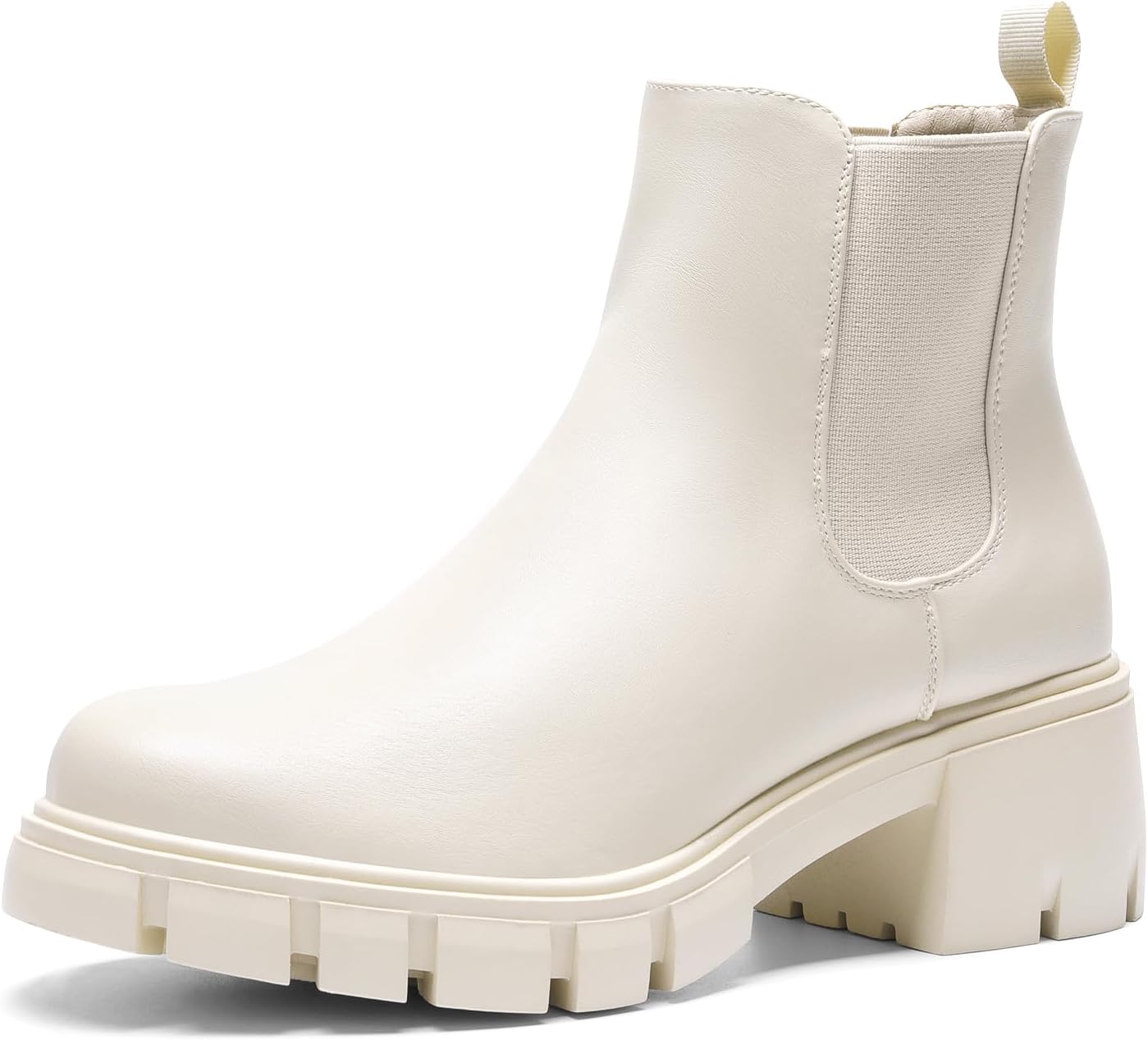 DREAM PAIRS Women's Elastic Chelsea Ankle Boots for Fall Style