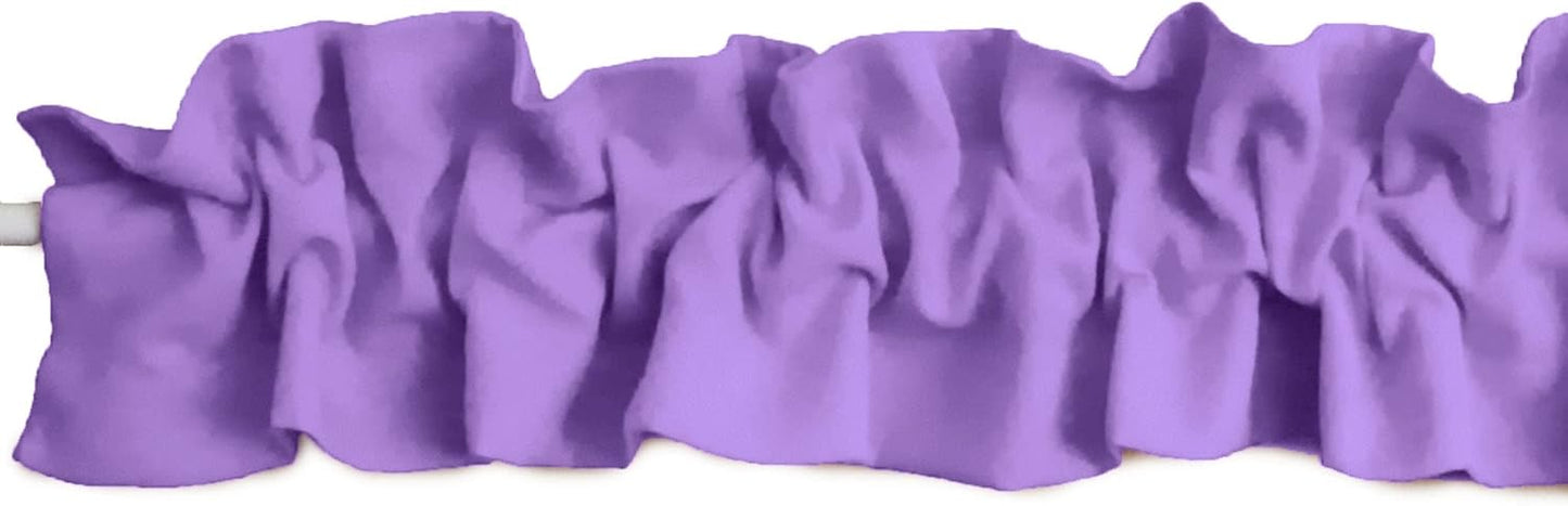 Solid Poplin Sleeve Topper Window Valance for Home Decor