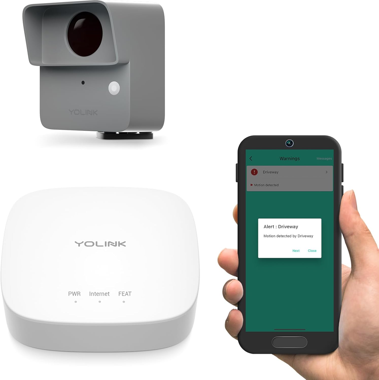 YoLink LoRa Smart Outdoor Motion Sensor for Driveway Alerts