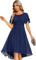 Ever-Pretty Chiffon Empire Waist Midi Dress - Elegant Wedding Guest as