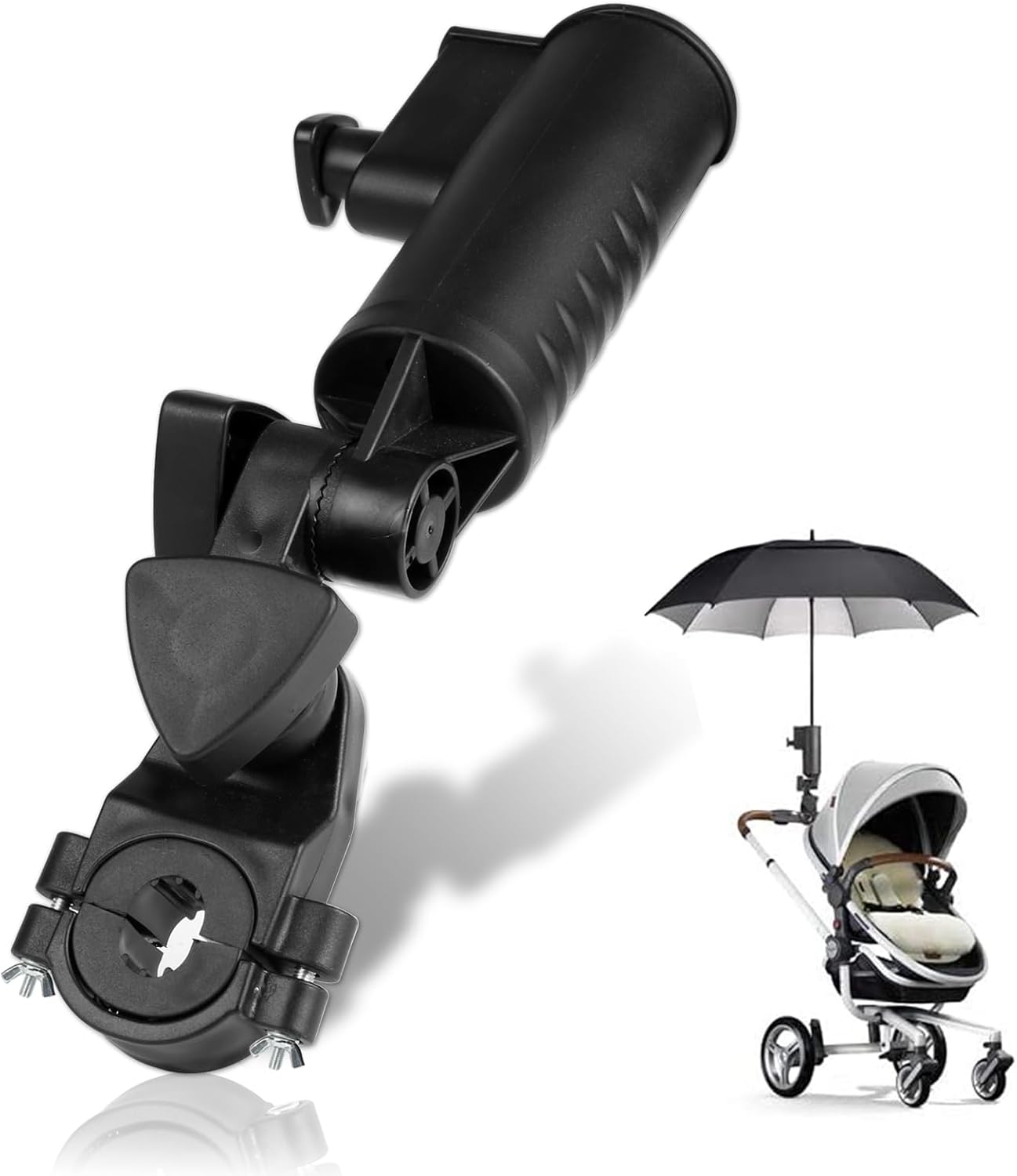 INNOLIFE Universal Golf Umbrella Holder - Versatile 3-Wheel Mount