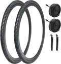 700x38C Bike Tires 2 Pack with Tubes and Levers - Foldable Low-Rolling