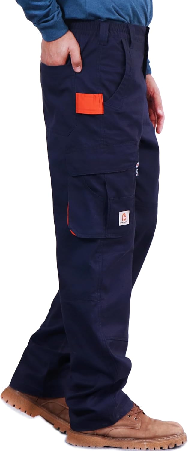BOCOMAL FR Pants for Men - Utility Cargo Pockets & Safety