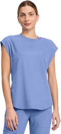 Med Couture Scrub Top Women Round Neck Tuckable MC703 - Flattering