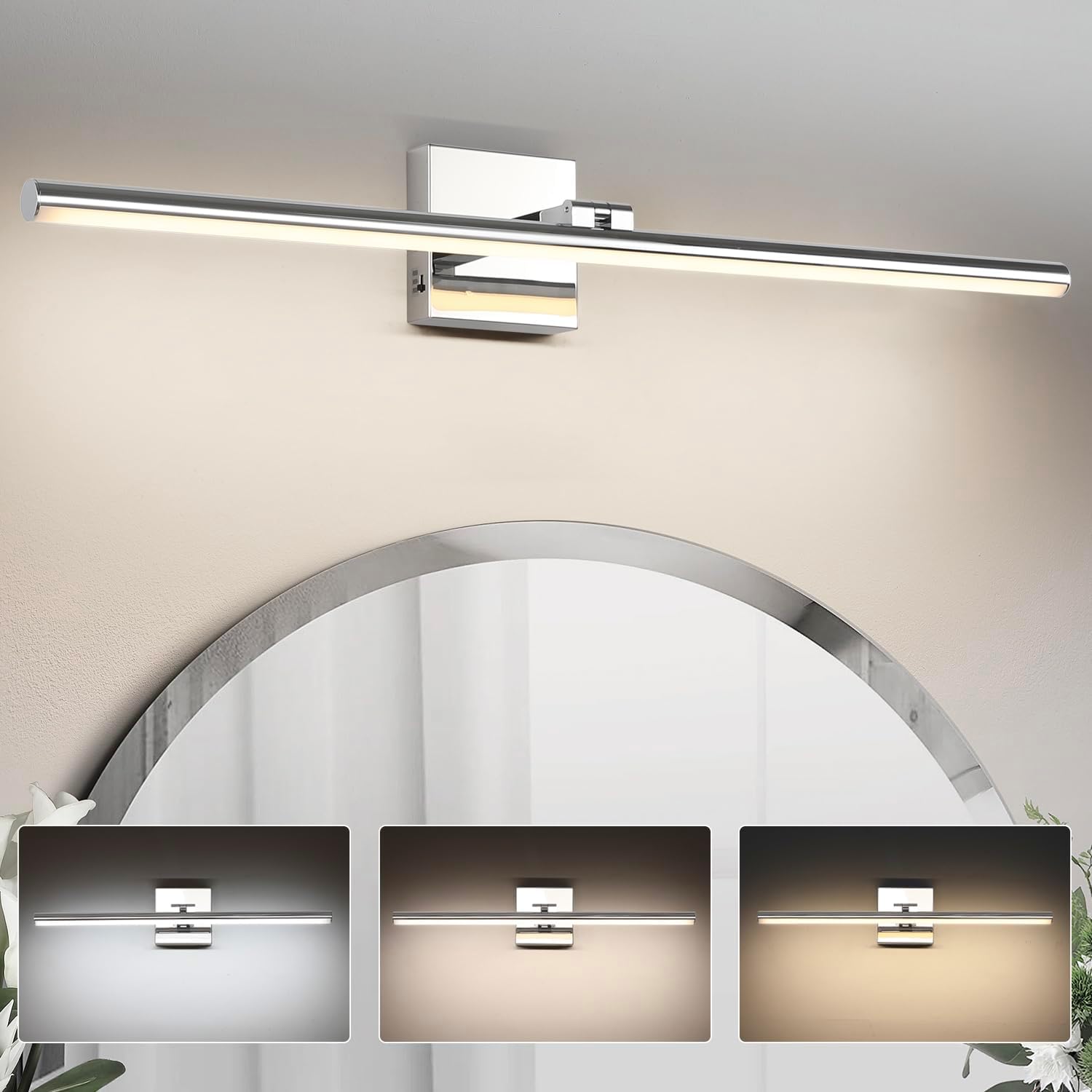 32 Inch LED Bathroom Vanity Light with Adjustable Color Temp