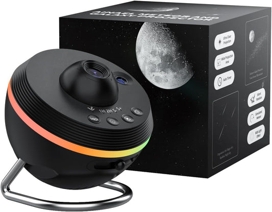 Galaxy Projector for Home Planetarium Experience with Light Strip