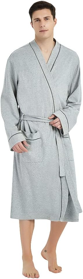 Lightweight Cotton Robe for Men - Soft and Comfortable Bathrobe