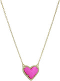 Delicate Heart Pendant Necklace for Women - Colorful Jewelry 15ftin
