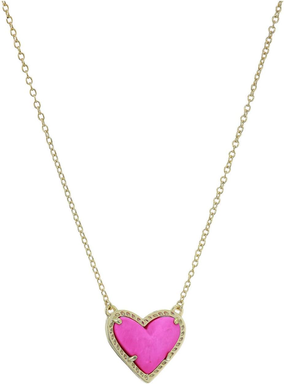 Delicate Heart Pendant Necklace for Women - Colorful Jewelry 15ftin