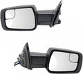 TRQ Driver and Passenger Side Mirror Set Compatible with 2019-2022 Ram