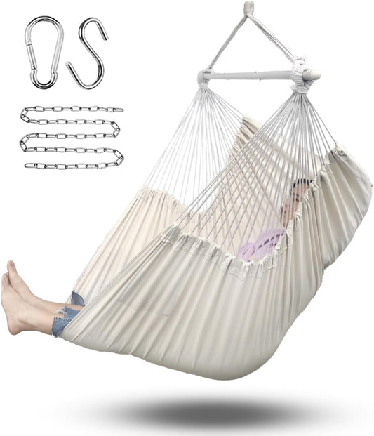 ADVOKAIR Hammock Chair XXL - Strong 500lbs Capacity for Relaxation