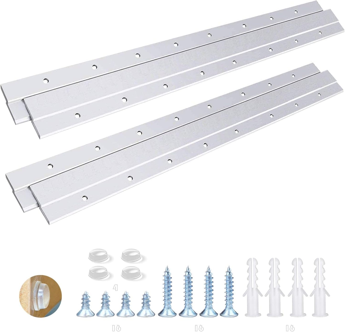 French Cleat Picture Hanger 18 Inches - Supports 90lbs for Art