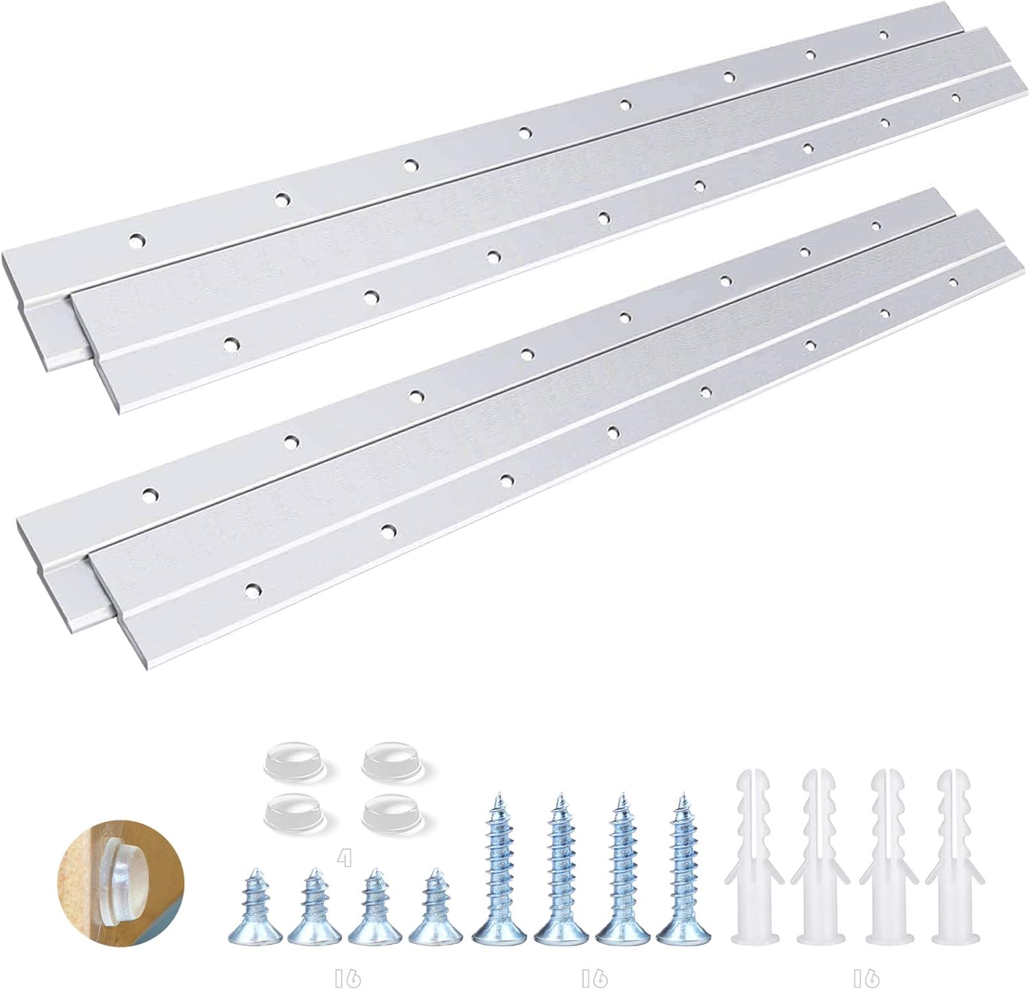 French Cleat Picture Hanger 18 Inches - Supports 90lbs for Art