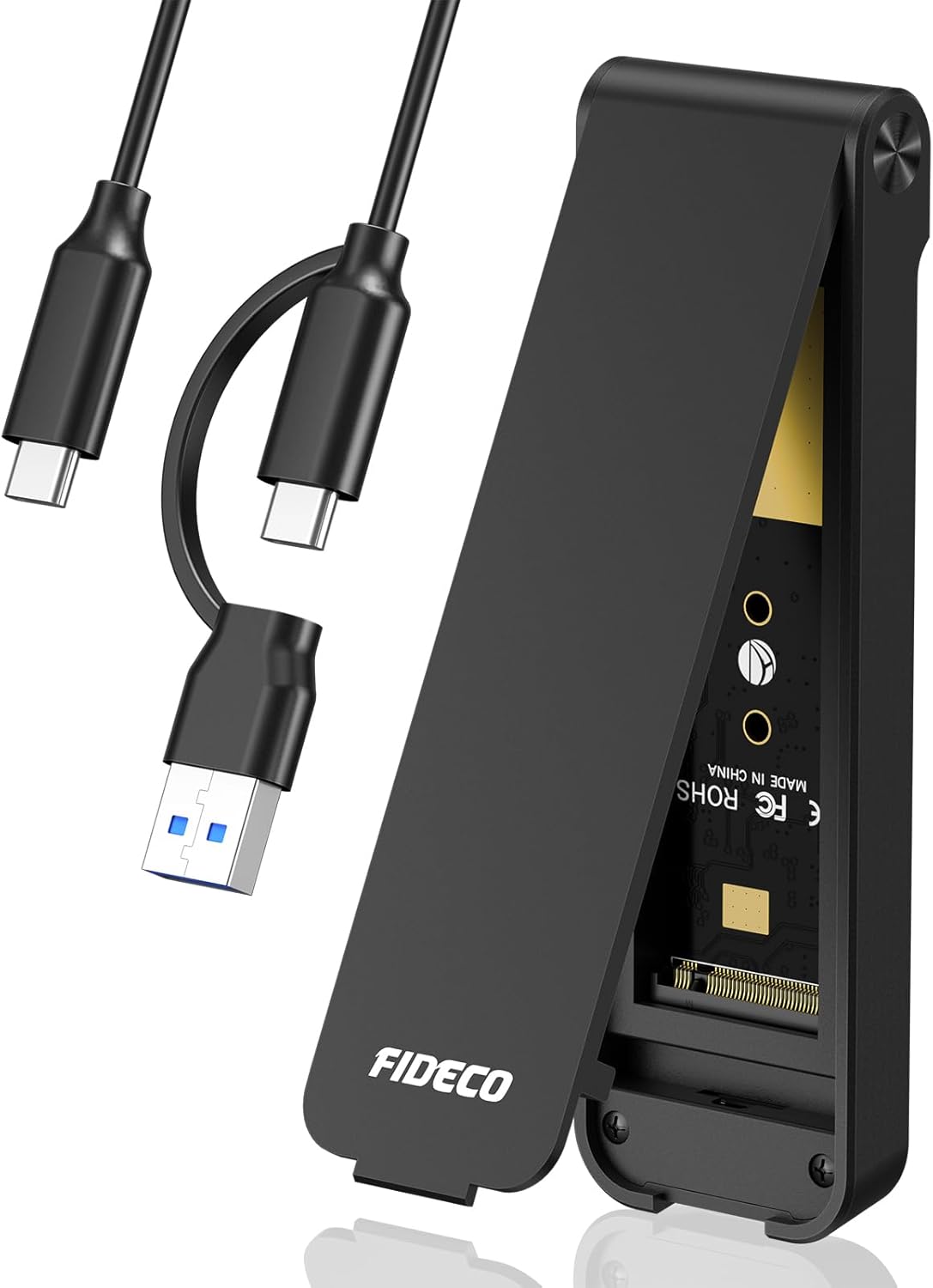 FIDECO NVMe SSD Enclosure: Fast, Tool-Free, UASP Supported