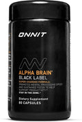Alpha Brain Black Label Capsule 80ct - Premium Citicoline Focus Aid