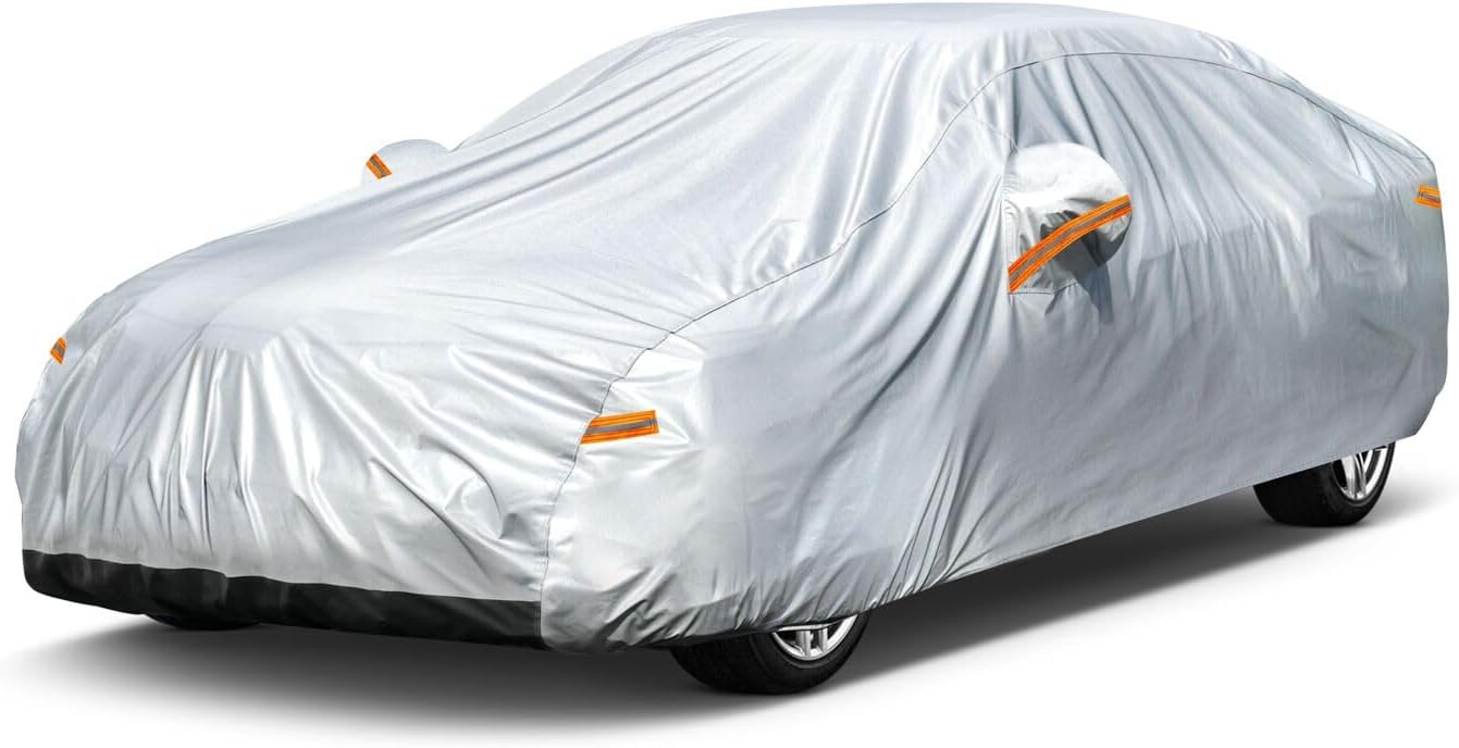 6 Layer Waterproof Car Cover for All Weather Protection