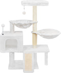 Cat Tree with Condo and Two Hammocks - Space-Saving All-in-One