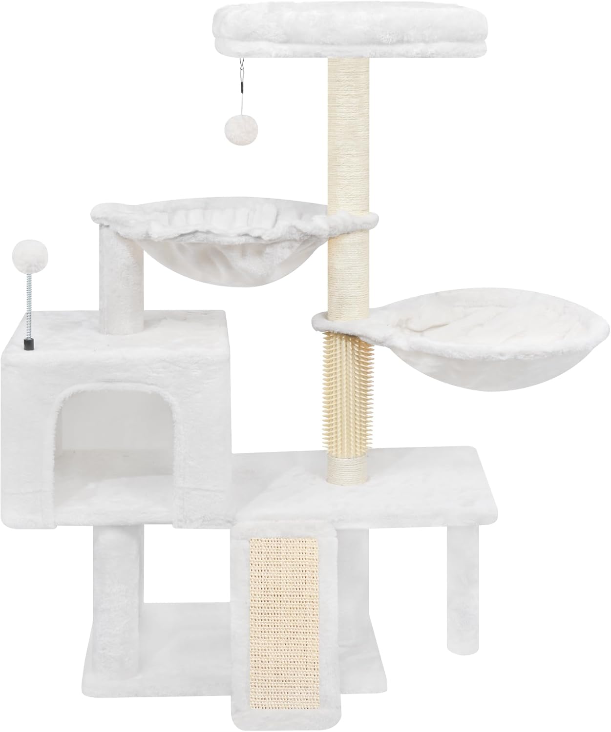 Cat Tree with Condo and Hammocks for Play and Relaxation