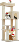 Large Cat Tree with Reinforced Scratching Posts - Heavy Duty for Big
