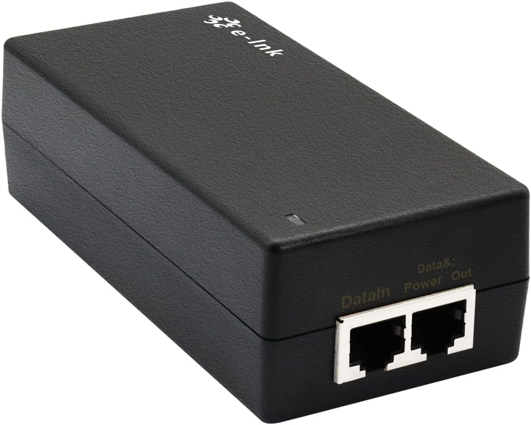 Gigabit Passive PoE Injector 24W Adapter for 24V Devices