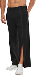 Tear Away Pants for Men Full Zipper Legs Sweat Pants - Easy On Off